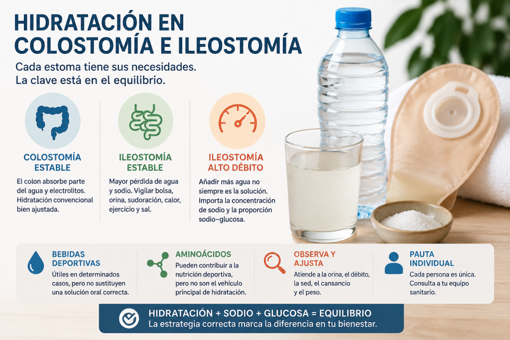 Hidratación en colostomía e ileostomía